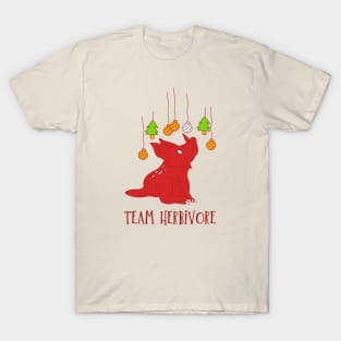 Vegan Christmas - Vegetarian Xmas - Team Herbivore T-Shirt